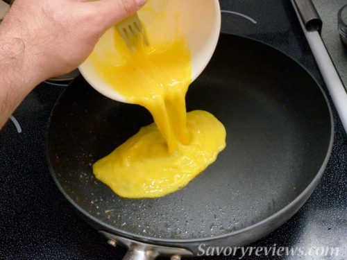 Cook the eggs