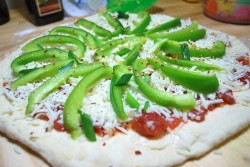 Topped with Green Peppers and Onions