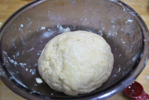 The dough formed a ball and is ready to rest for 20 mins to an hour.