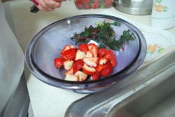 Strawberries Quartered