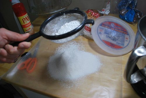 If you don't sift your flour the cookies come out more dense.