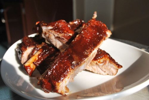 These ribs are fall off the bone tender with a nice smokey flavor.