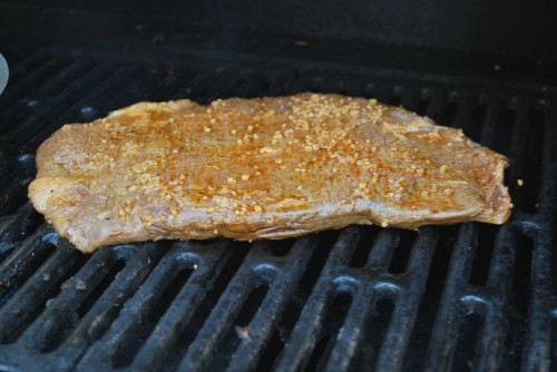 Place the meat on a pre-heated grill