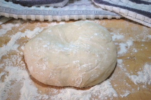 My pizza dough recipe makes two portions.  So try some breadsticks too.