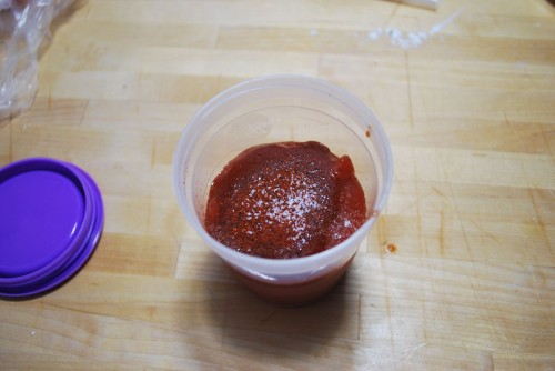 Mix up the ketchup