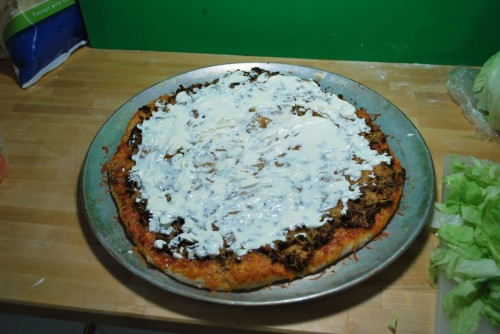 Layer with sour cream