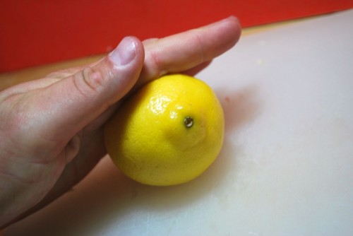 Rolling lemons breaks down the internal structure of the lemon, making it easier to juice.