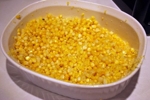 Remove the corn from the cob