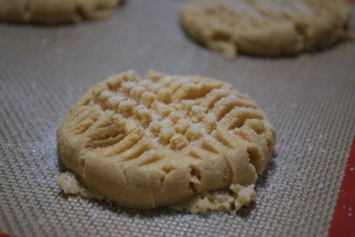 A closeup of the cookie pattern