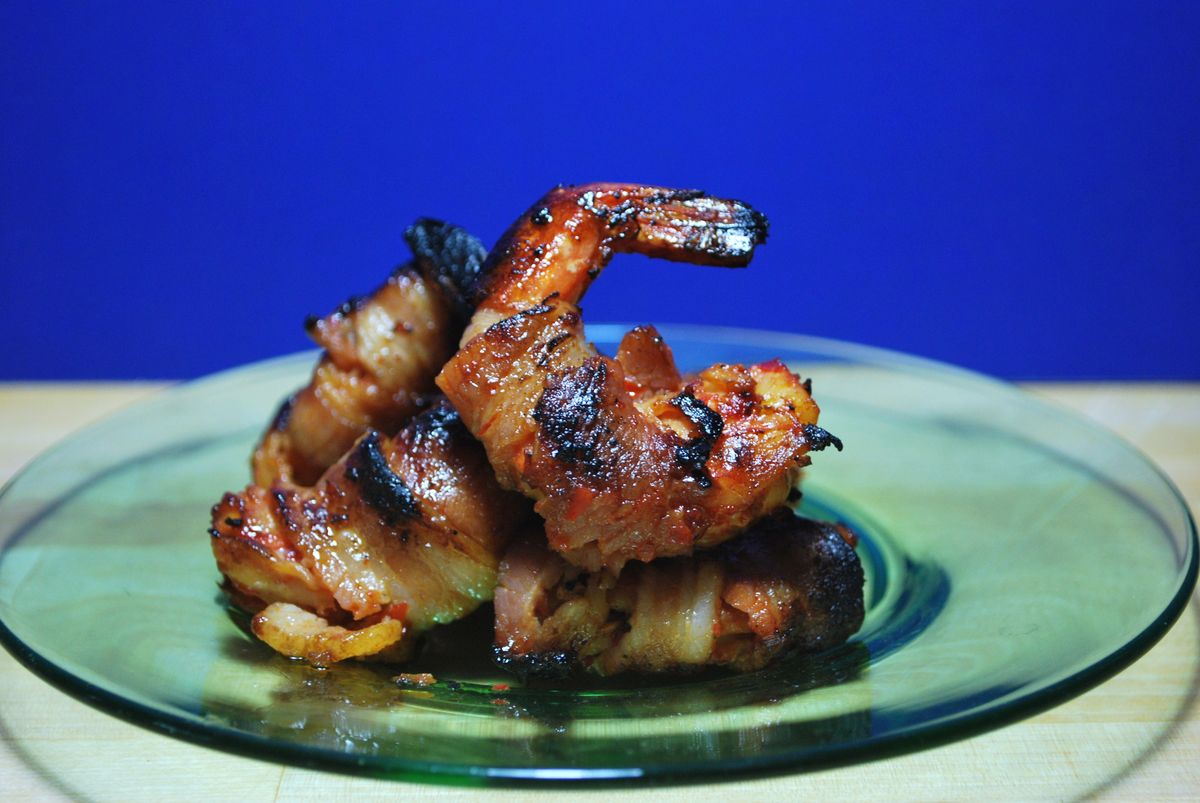 Grilled Bacon Wrapped Shrimp