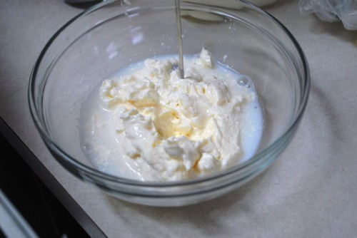 Mix in the mayo
