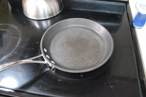 Crepe pans have short angled sides to easily flip and remove the pancakes