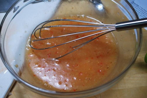 Whisk everything together till it emulsifies