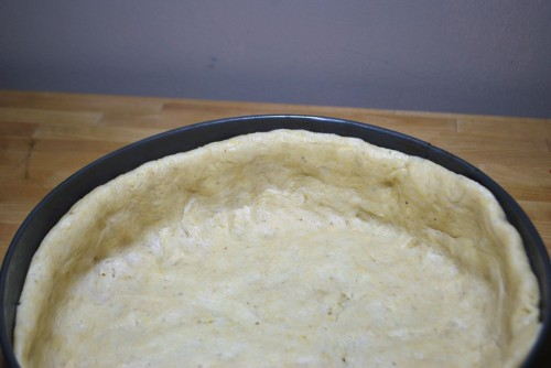 Bring the Dough up about 2-3 inches on the edge