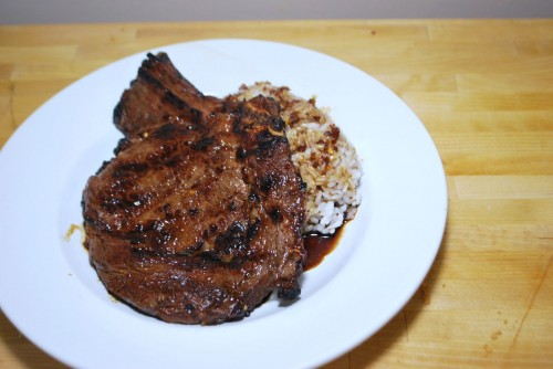 A meal fit for a king- Just don't tell him how much you spent on the steak.