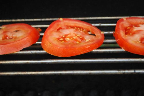 Grilled tomatoes add great flavor