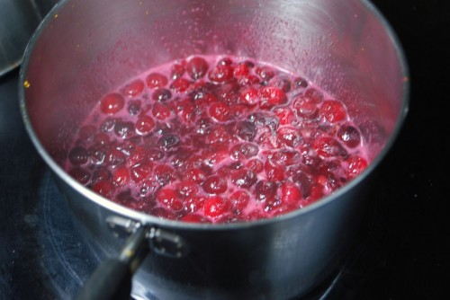 Simmer until the cranberries burst