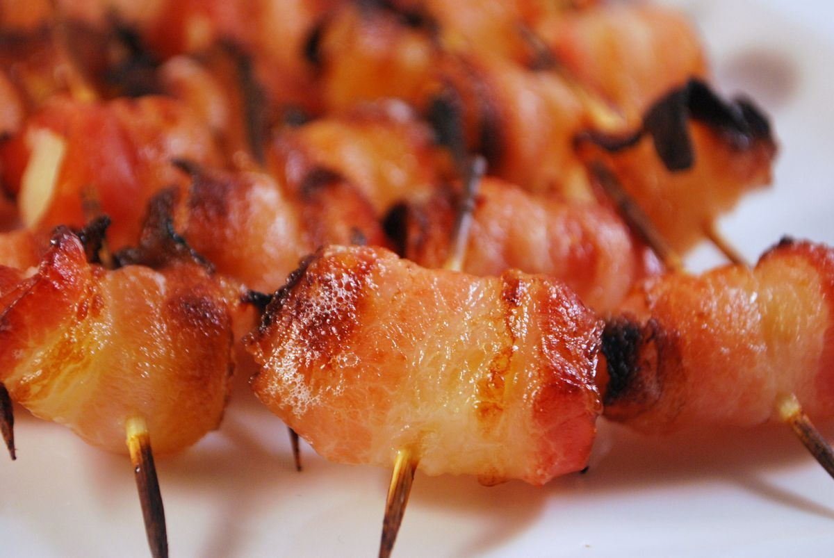 Bacon Wrapped Pineapple - SavoryReviews