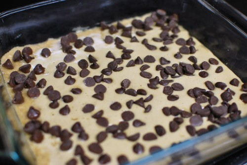 Make sure the crust is cooled, or else you will have a melted chocolate layer