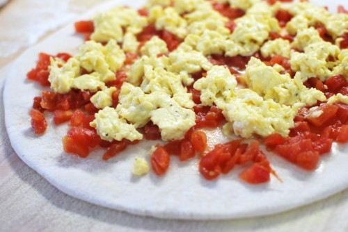 Top with salsa and eggs
