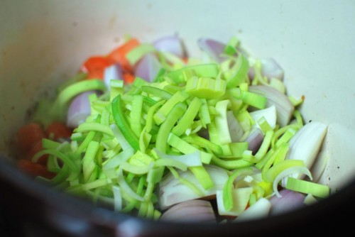 Leeks add great flavor to this dish