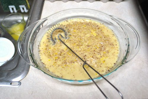 Whisk the egg mixture