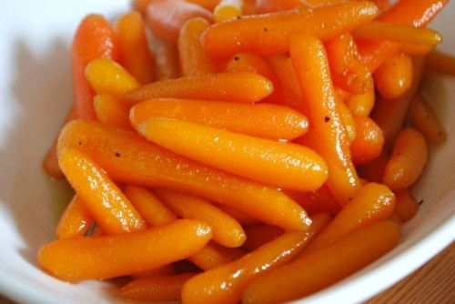 Brown Sugar Glazed Carrots Closeup