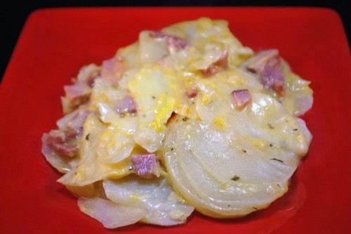 Scalloped Potatoes with Ham and Cheese