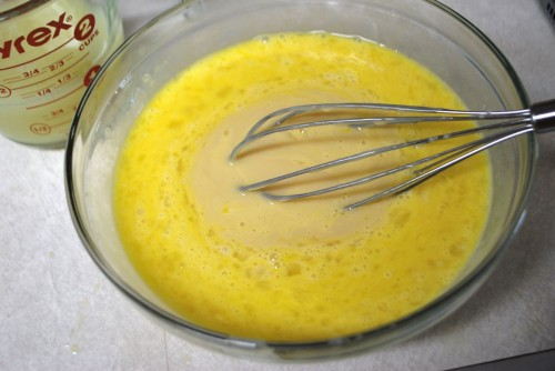 Whisk the filling