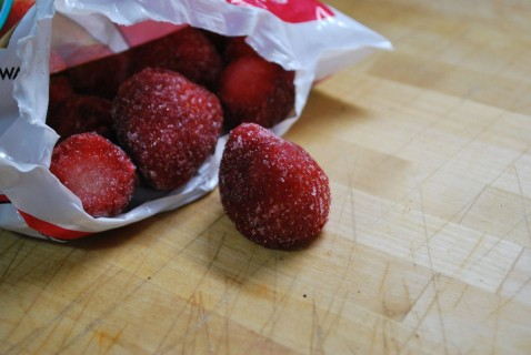 Use frozen strawberries