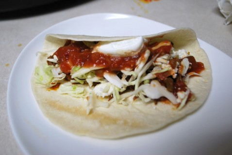 The Spicy Shredded Beef Taco