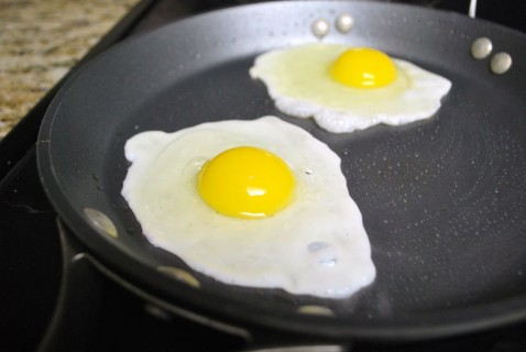 Fry the eggs