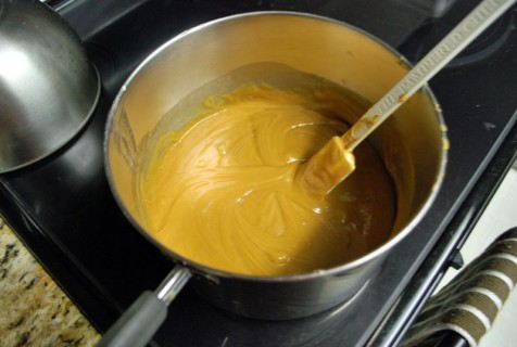 Mix in the peanut butter