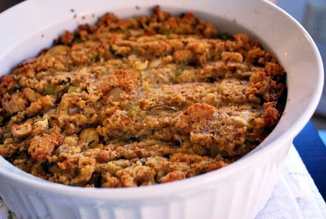Roasted Chestnut and Cornbread Stuffing