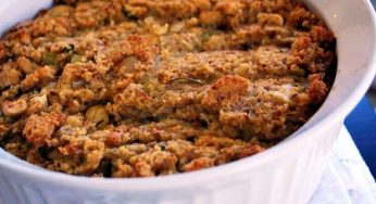 Roasted Chestnut and Corn Bread Dressing