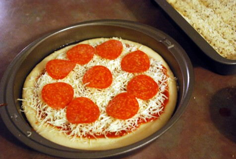 Nice and even pepperoni slices