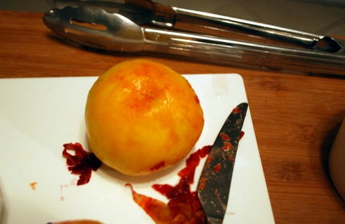 Perfectly peeled peaches