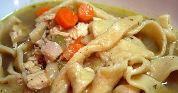 Homemade Chicken Noodle Soup from Scratch