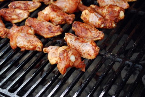Grill the wings