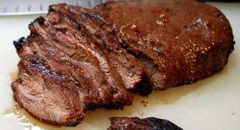 Marinated and Broiled Flat Iron Steak