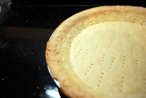 Blind bake the crust