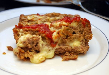 Cheesy and gooey meatloaf