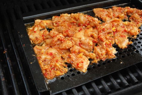 Cook the chicken on a grill pan