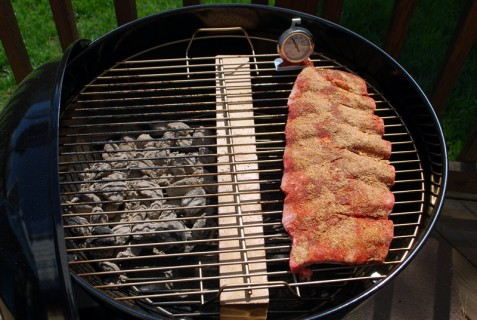 Place on the grill for offset smoking
