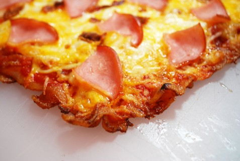 Fully Cooked Bacon Crust Pizza