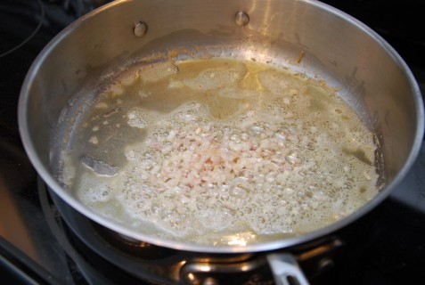 Cook the shallots