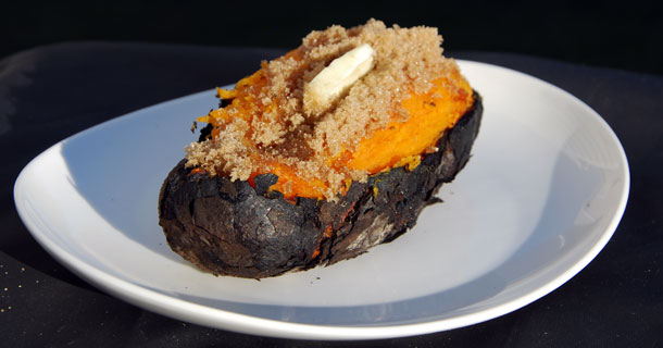 Coal Roasted Sweet Potatoes