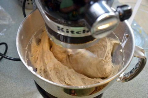 Add the flour slowly