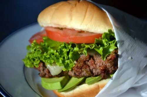 The perfect Hatch Green Chile Burger
