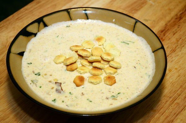 Cream of Crab and Bacon Soup
